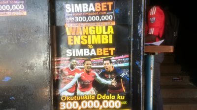 Gambling poster in Uganda