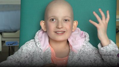 10-year-old Amelia is fighting cancer with ground breaking proton beam therapy in America
