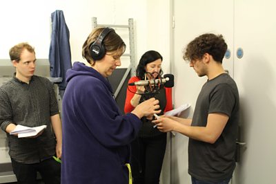 Recording Human Resources: Piers, Sharon Hughes (Studio Manager), Nadia Molinari (Director), Ashley Margolis 