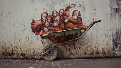 Street art in Sumatra