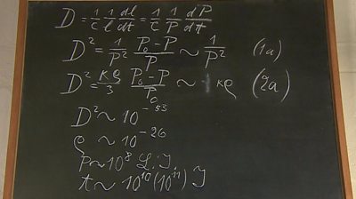 The blackboard Albert Einstein left in Oxford in the 1930s - BBC News