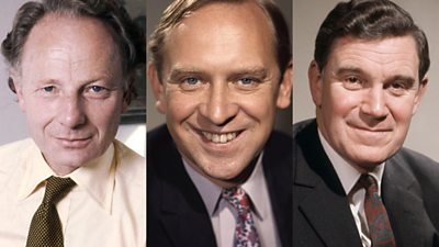 Official portrait-style photographs of Stephen Hearst, Tony Whitby and Ian Trethowan