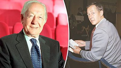 Brian Matthew as an old man in 2016 is contrasted with him as a youngish man