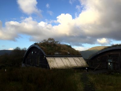 The accomodation at Cove Park (previously used on Taransay in the BBC series Castaway)