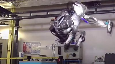 Atlas, a humanoid robot developed by Boston Dynamics, is now able to perform backflips.