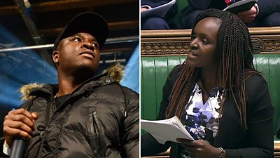 Labour MP Fiona Onasanya quotes Big Shaq's Man's Not Hot in Commons Budget debate.