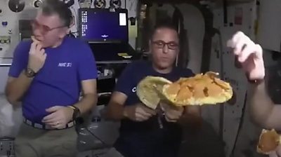 Pizza night on the ISS