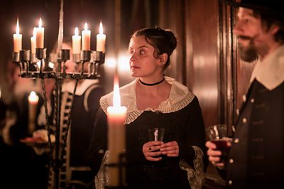 The novel's author Jessie Burton appears as an extra (Image Credit: The Forge/BBC/ Laurence Cendrowicz)