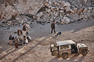Traffickers in the desert - from McMafia episode 2 (Image Credit: BBC/Cuba/Nikola Predovic)