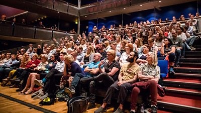 The audience for the keynote Q&A session with Steven Moffat at our TV Writers' Festival 2018 (photo credit: Kwame Lestrade)
