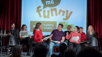 Find Me Funny Script in Hand Readthrough. (photo credit: Huw John)
