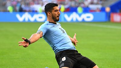 World Cup 2018: Luis Suarez Gives Uruguay Lead Against Russia - BBC Sport