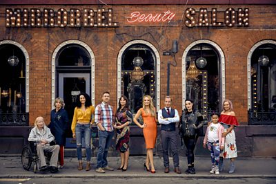 Age Before Beauty (Chizzler (STRUAN RODGER), Ivy-Rae (SUE JOHNSTON), Lorelei (MADELEINE MANTOCK), Wesley (JAMES MURRAY), Bel (POLLY WALKER), Leanne (KELLY HARRISON), Teddy (ROBSON GREEN), Tina (LISA RILEY), Disney (ISABELLA GILL) , Heidi (VICKY MYERS) (Image Credit: BBC/Mainstreet Pictures/Todd Antony)