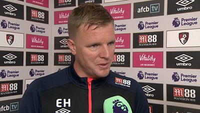 Eddie Howe says he is pleased with how Bournemouth "managed the game" in their 2-0 win over Cardiff City.