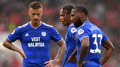 Neil Warnock says some of his Cardiff players were "a bit nervous" after The Bluebirds lost 2-0 away at Bournemouth on their return to the Premier League.