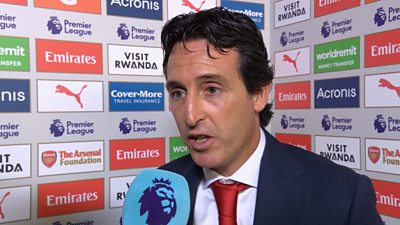 Arsenal manager Unai Emery