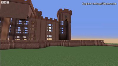 Kenilworth Castle rebuilt Minecraft-style - BBC News