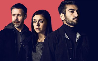 Informer - Gabriel 'Gabe' Waters (PADDY CONSIDINE), Holly Morten (BEL POWLEY), Raza (NABHAAN RIZWAN)