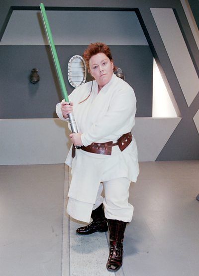 We don't have a picture of Star Wars so here's one of Dawn French as Tobi Jug Kanobi instead