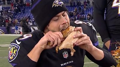 Butt fumbles' & turkey legs: The NFL at Thanksgiving is a bit different -  BBC Sport