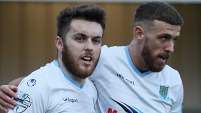 Ballymena United beat Warrenpoint Town 4-2 to remain on top - BBC Sport