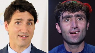 Composite image of Justin Trudeau and Abdul Salam Maftoon