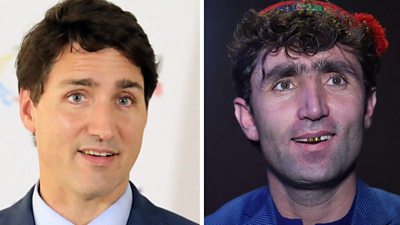 Composite image of Justin Trudeau and Abdul Salam Maftoon