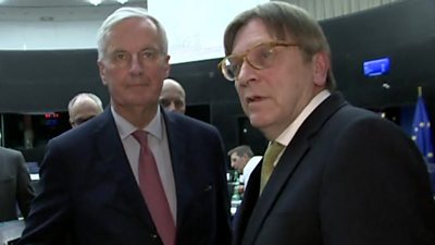 Michel Barnier and Guy Verhofstadt