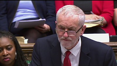 Jeremy Corbyn in House of Commons