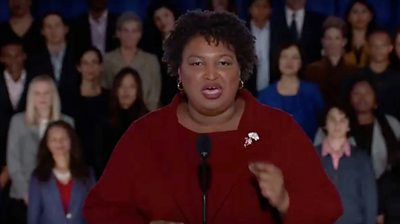 Stacey Abrams delivers the Democratic response to President Trump's State of the Union address.