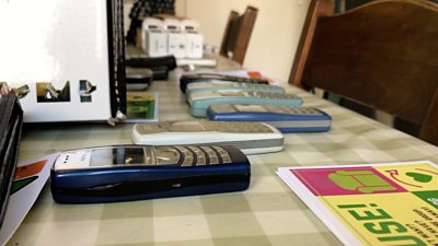 Unwanted tech devices for recycling