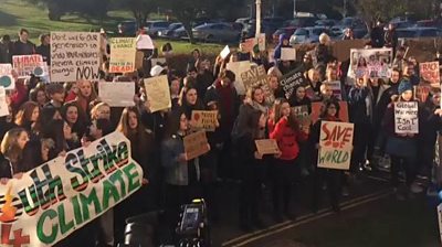 Protesters in Cambridge