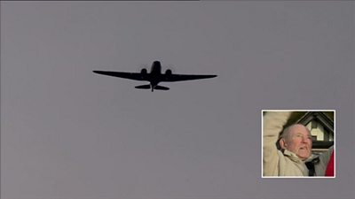 The fly-past in Sheffield