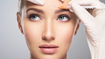 Woman having Botox