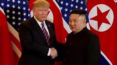 Trump and Kim in Hanoi