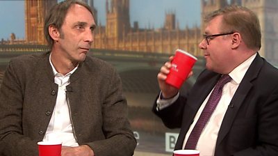Will Self and Mark Francois