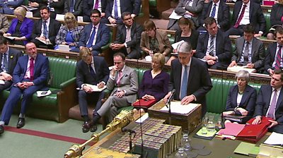Philip Hammond in House at despatch box