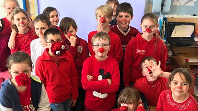 Comic Relief: The school raising money by ditching plastic red noses
