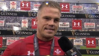 Grand Slam-winning Wales fly-half Gareth Anscombe is looking forward to celebrating, saying he may not make it in for Cardiff Blues training on Monday.