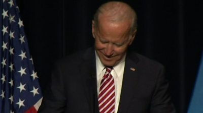 Joe Biden laughing - 16 March 2019