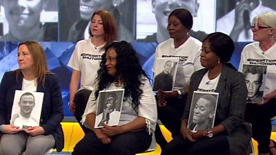 Women who have lost their sons to knife crime tell Victoria Derbyshire about the pain it has caused.