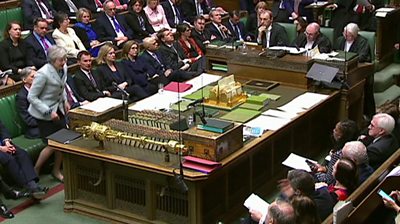 Front benches in House of Commons