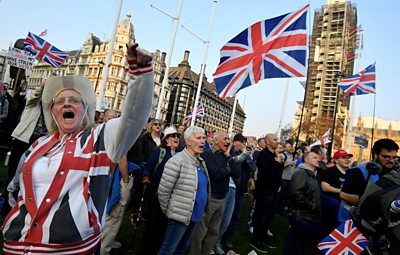 Brexit protesters