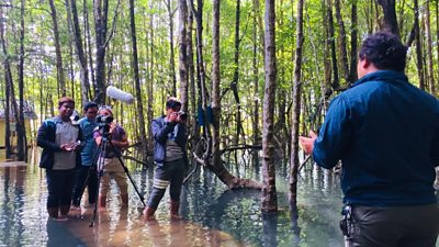 Filming Don't Wait For Rain in Tonle Sap