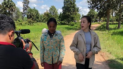 Farmer Ming Mao (middle) who features in Don’t Wait For Rain