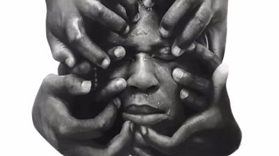 A 'hyperreal' picture of hands holding a face
