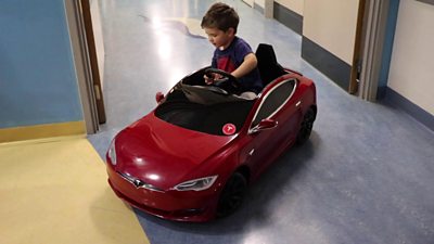 Mini Tesla at Great Western Hospital