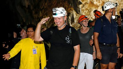 Members of the Thai cave rescue team