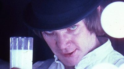 Malcolm McDowell as Alex in A Clockwork Orange