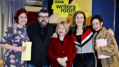 Sunday Roast - writer Ali Taylor with the cast